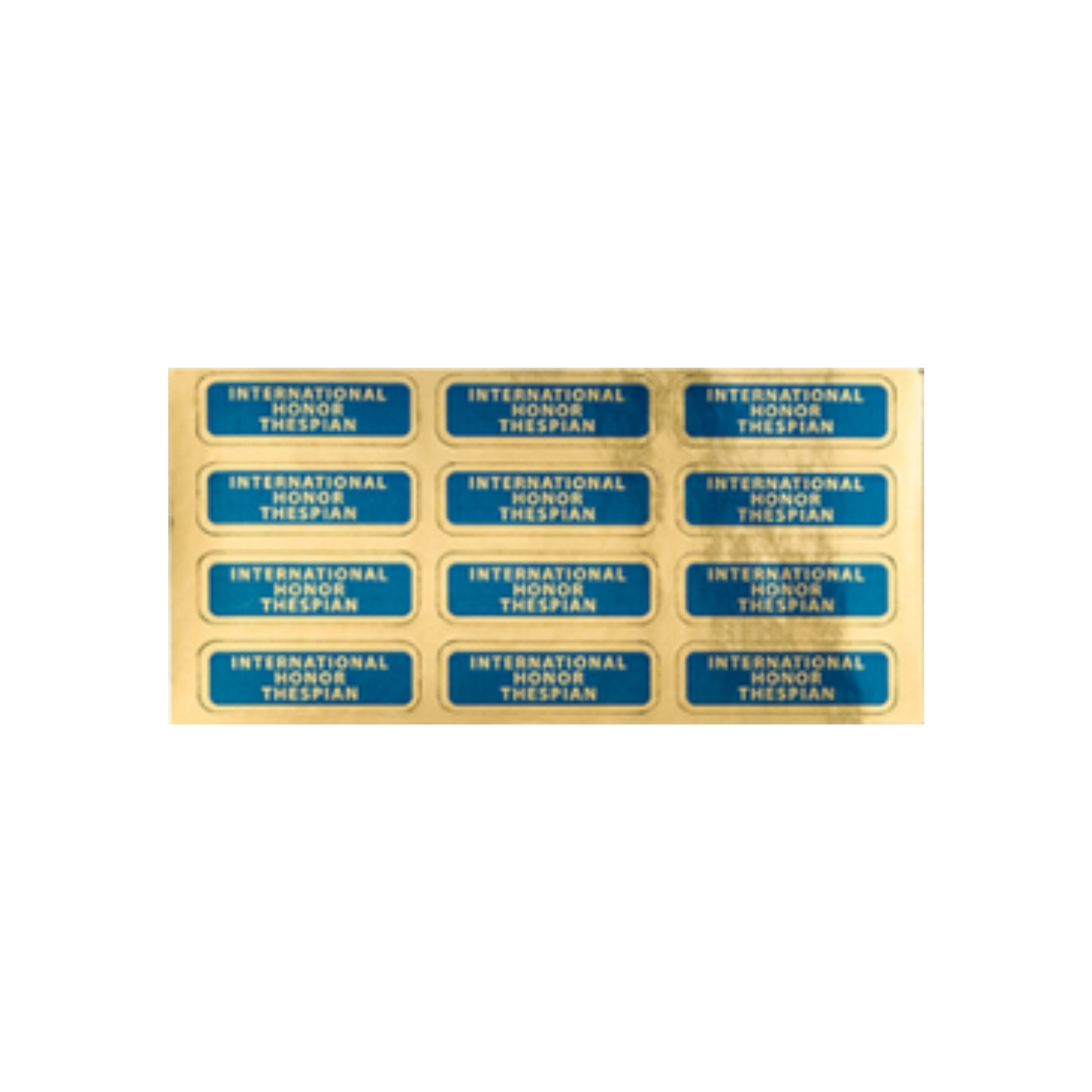Intl Honor Thespian Bar Sheet of 12