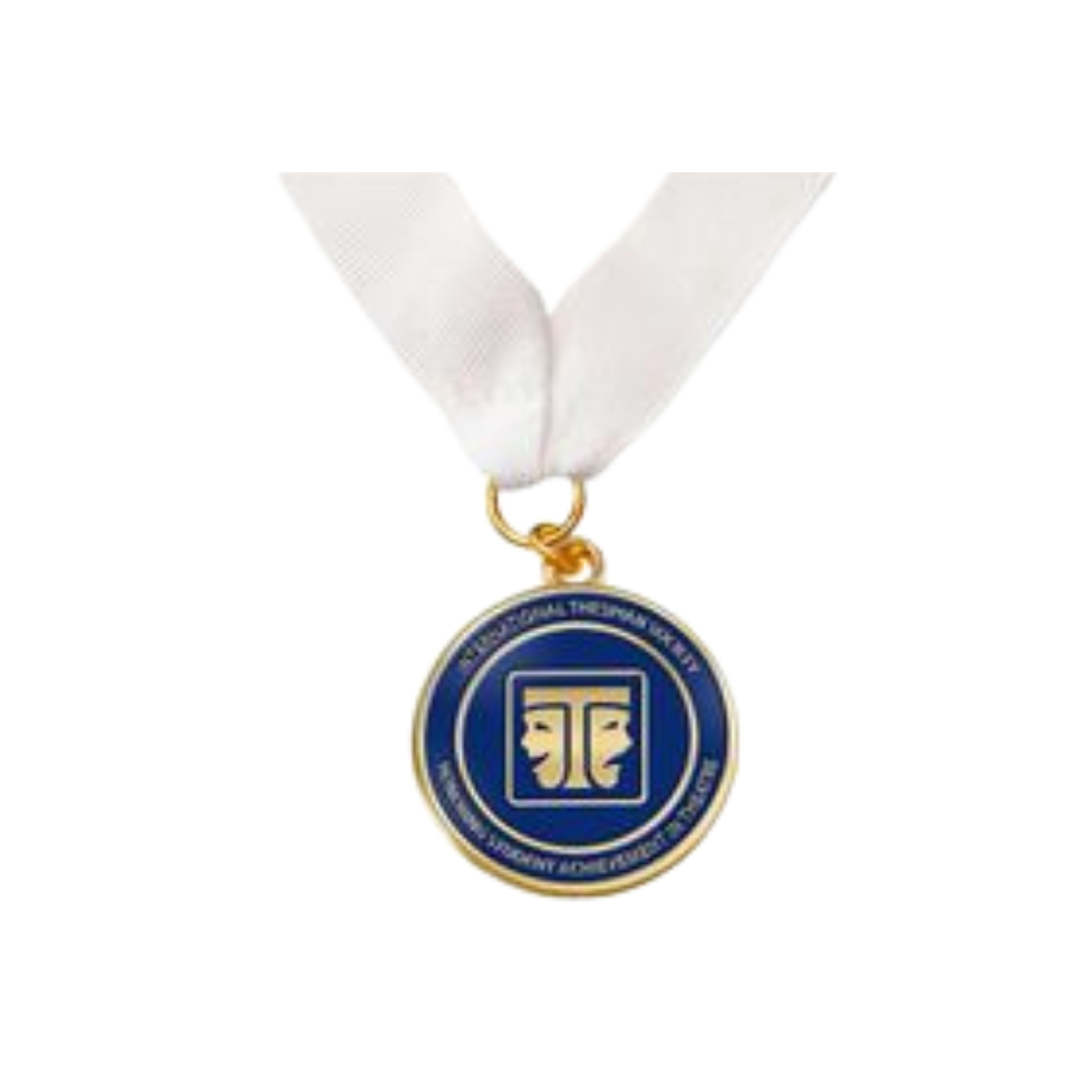 Recognition Medallion SM White Rib