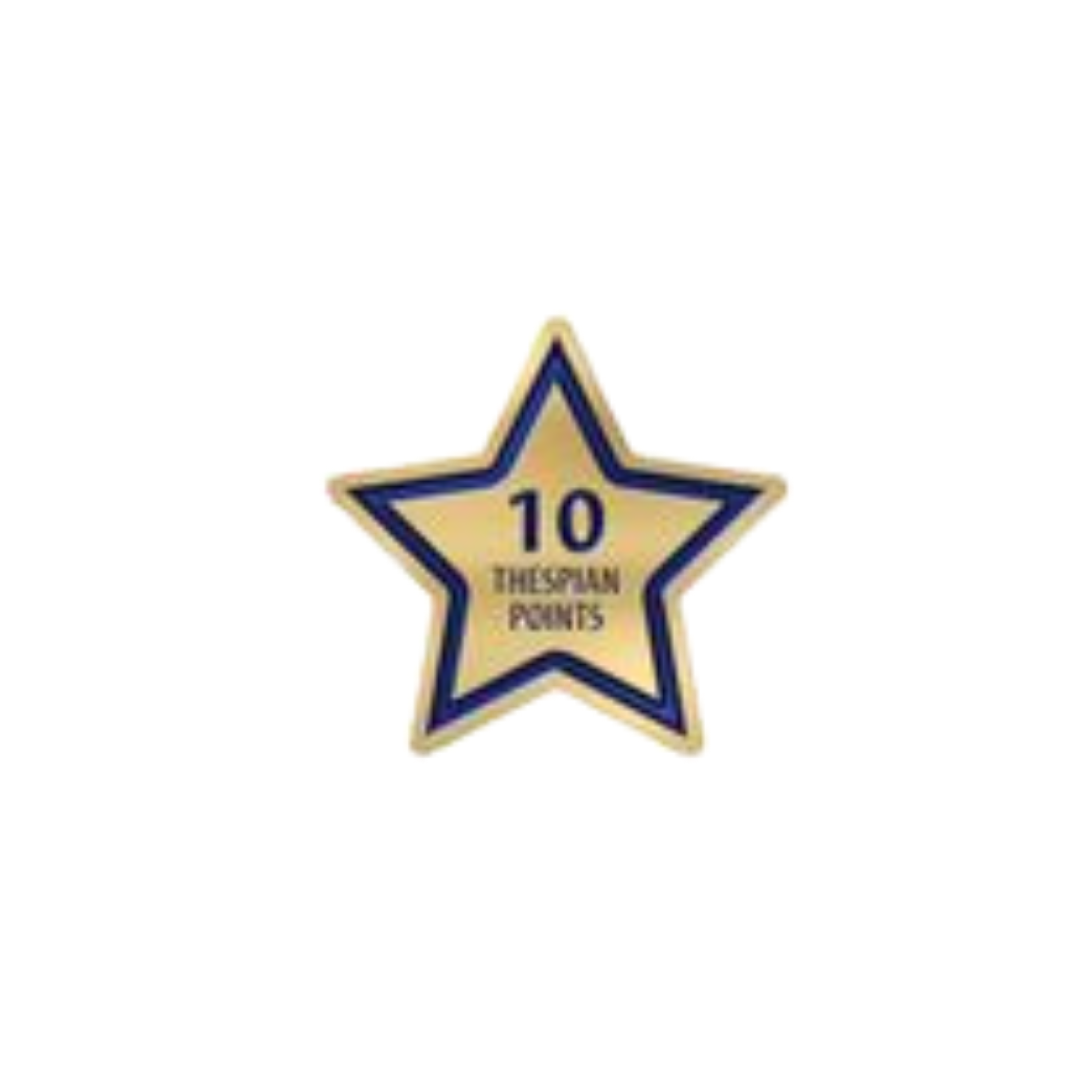 Thespian Point Star Pin