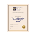 Jr Thes VP List Scholar Certificate PK5